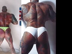 Spaniard muscle tattoo show of his body