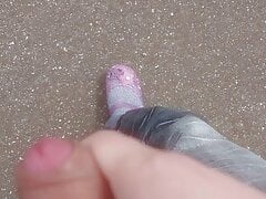 Walking Squeaky sandals and cum