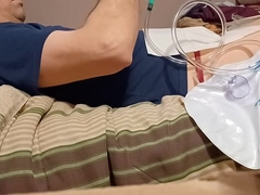 Cathing myself with an nearly total bladder