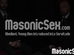 New-comer subjugated got his butt opened up before being pulverized by his sir