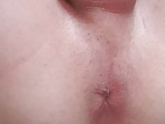 Dildo in Ass and stroking tiny sissy dick