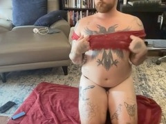 Individual shows off for parent in sexy lingerie