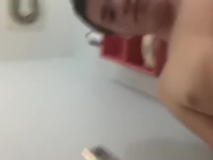 Hot male teen 18+ jerking off in the bathroom