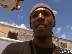 Black Homo Porks White Acquaintance