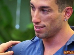 Muscle Homosexuals take turns assfucking and jizzing in a wild anal orgy