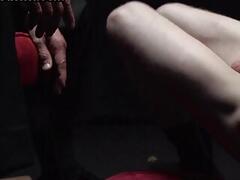 Amateur stud jerked off till precum by nasty preacher