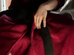 Well-dangled young guy jacks off while editing porno