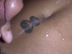 Threesome with bareback action and insane close-ups