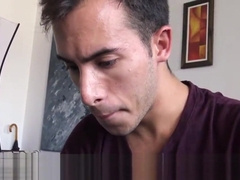 Straight latino in dick sucking group