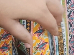 Massaging my acquaintance with a fat black and big pink cigar over his briefs.