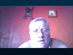 argentinian perfect grandpa show his cock
