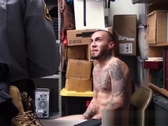 Black thief gets ass fuck