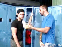 fag man gobbling asshole