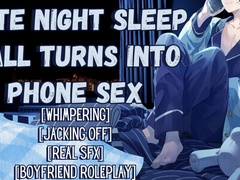 Late Night Call Turns Into Smartphone Fucky-fucky - Masculine Groaning Audio