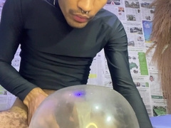 liking intercourse with an inflated rubber