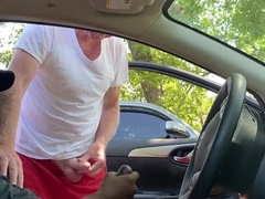 Elderly Cruising parent faps BIG BLACK COCK