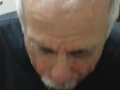 Old daddy give me blowjob and eat my cum 11