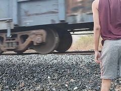 Cumming on railway track Indian