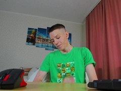 Thrilled Twunk Evgeny Spunk three Times This Day!