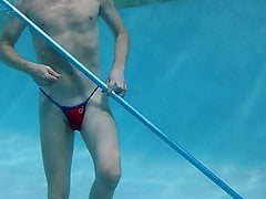 bikini in the pool