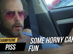 Daddy and boy couldn't say no to some horny car fun