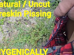 WS Natural Uncut Foreskin Pissing Cleanlinesss