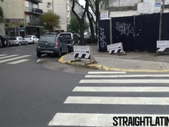 Xxx Three Way With Yam-Sized Cocked Heterosexual Latinos