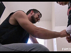 Twink Stepson In stud lingerie Learns How To Be A phat Boy From Stepdad