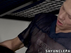 Nerdy Edward Terrant proves his skills to Ethan Chase and Benjamin Blue