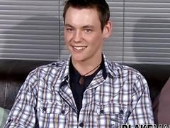 Shy British twink hot solo jerk off