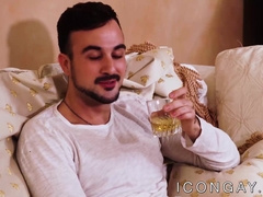 Handsome gay Michael DelRay sucked off before anal funtime