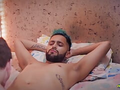 Facial Emmanuel Kokichi Giving Camilo Brown Intense Passionate Blowjob Til His Face Is Covered in Cum Then White Kiss at the End