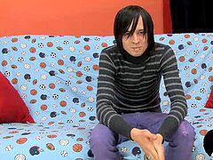 Miles jerks and plays before blowing his tastey booty fountain