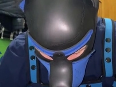 Pup Slams Tail, Plays with plaything schlong, Spunks fellate and luvs.