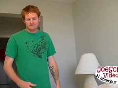 Hot young bisexual John has a little experience with guys