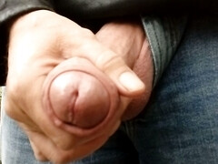 Big cumshot outdoors talking dirty in the garden. Rockard Daddy