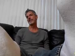 Ample Stepfather Taunts His Slick Soles