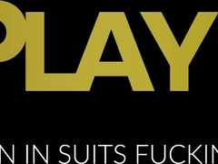 Suited Joe Casio submits to Drew Dixon for deep backside porking