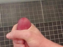 Cum in the bathroom