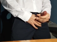 Masturbating off after the Office