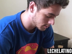 LecheLatinos.com - Charming Maximiliano's jism blast from a rimming