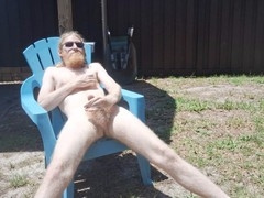 Chair fuck, shoeless, solo ass play