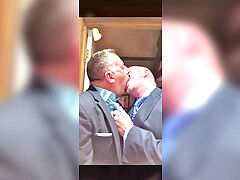 Daddies Snogging Complication (Kissing Deeply With Tongue)