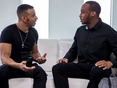 Black stepbrothers Zario Travezz and Trent King enjoy anal