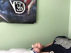 Watch Teen Jock Cum in Football Gear