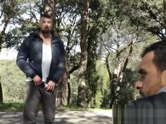 Pounded in the forest