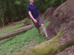 Jerking My Ginormous Man-meat Outside