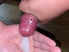 Tiny Asian Dick Masturbate and Cum (Slurp)