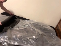 Intense Latex breath control scene with strapskinks