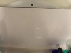 Italian lad spunks with his ample dinky before showering